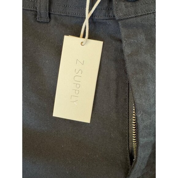 Z Supply Rilynn Twill Pant Womens Small Black Casual Trousers Tailored Fit Butto - Picture 4 of 7